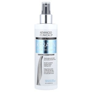 Advanced Clinicals Keratin Smooth & Shine Leave-In Conditioner 8 fl oz (237 ml)