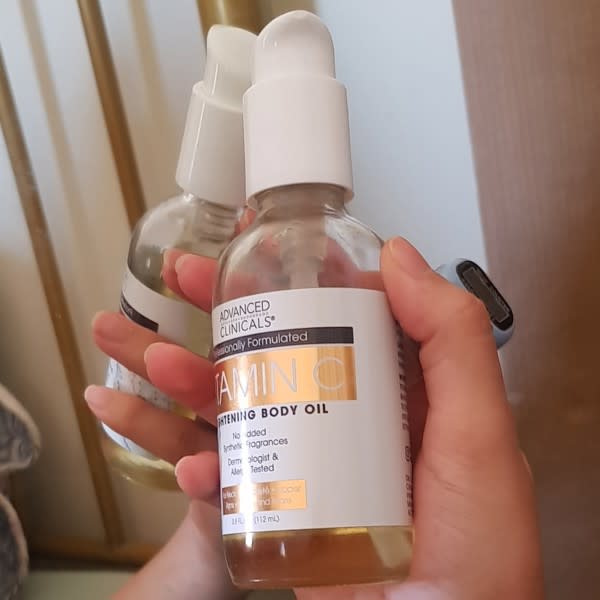 advanced clinicals vitamin c brightening body oil 3 8 fl oz 112 ml 2