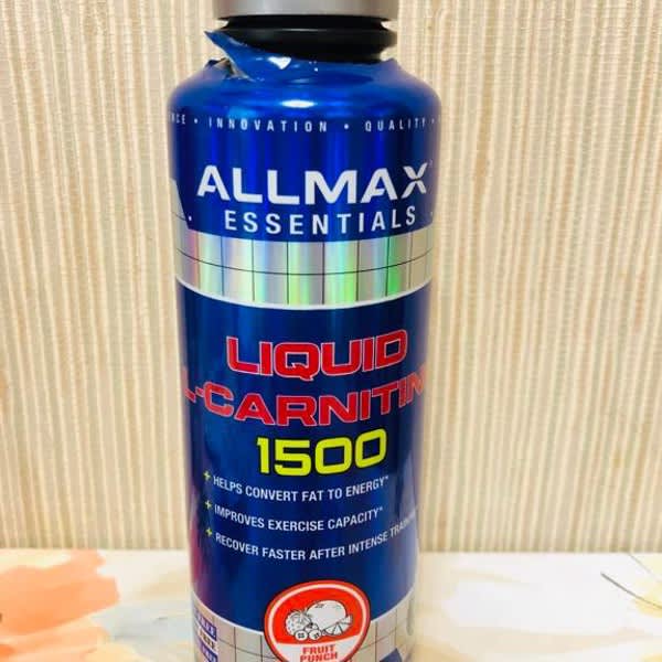 allmax liquid l carnitine 1500 fruit punch 16 oz 473 ml 2