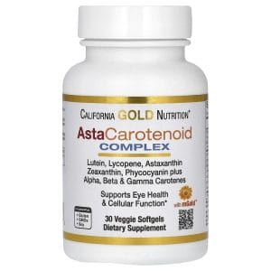 Healthy Eyes, Lutein and Antioxidants, 30 Veggie Softgels của California Gold Nutrition