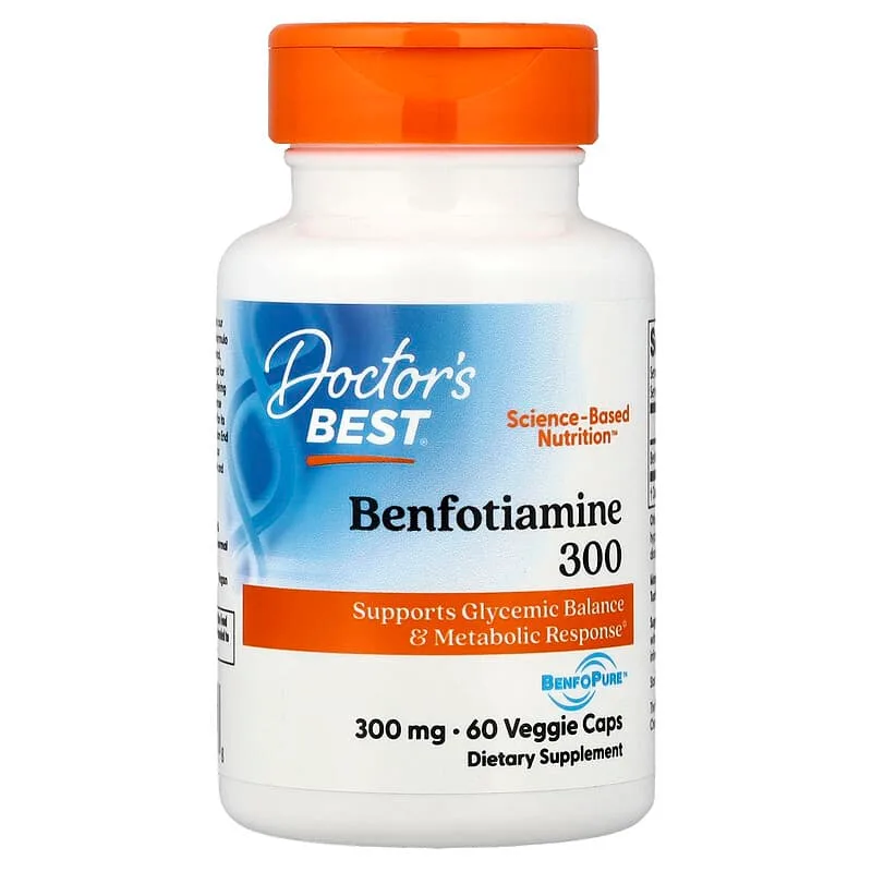 Benfotiamine 300, 300 mg, 60 Veggie Caps của Doctor's Best