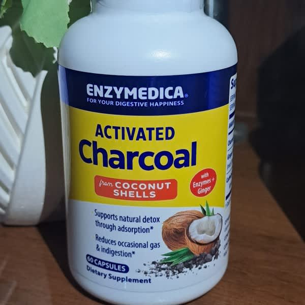 Mua hàng iHerb 24 enzymedica activated charcoal 60 capsules 2