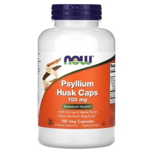 Psyllium Husk Caps 700 mg, 180 Veg Capsules của Now Foods