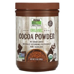 NOW Foods Real Food Organic Cocoa Powder 12 oz (340 g)