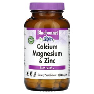 Calcium Magnesium Zinc Bone Health, 180 Caplets của Bluebonnet Nutrition