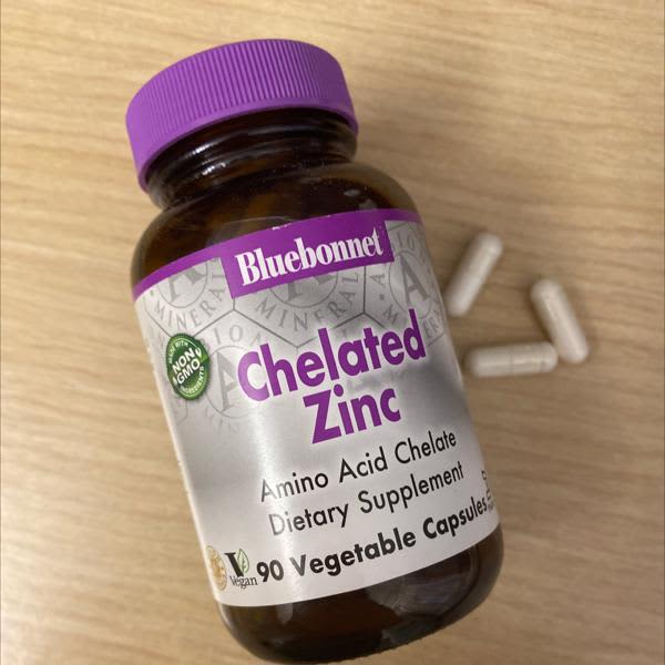 Cart 5 bluebonnet nutrition chelated zinc 90 vegetable capsules 30 mg per capsule 2