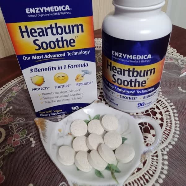 enzymedica heartburn soothe orange vanilla 42 tablets 2