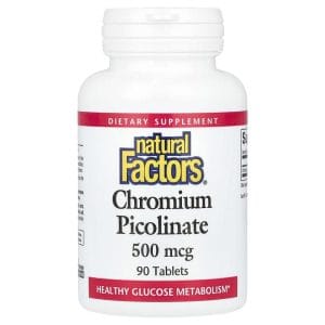 Chromium Picolinate 500 mcg, 90 Tablets của Natural Factors