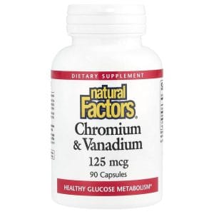 Chromium Vanadium 125 mcg, 90 Capsules của Natural Factors