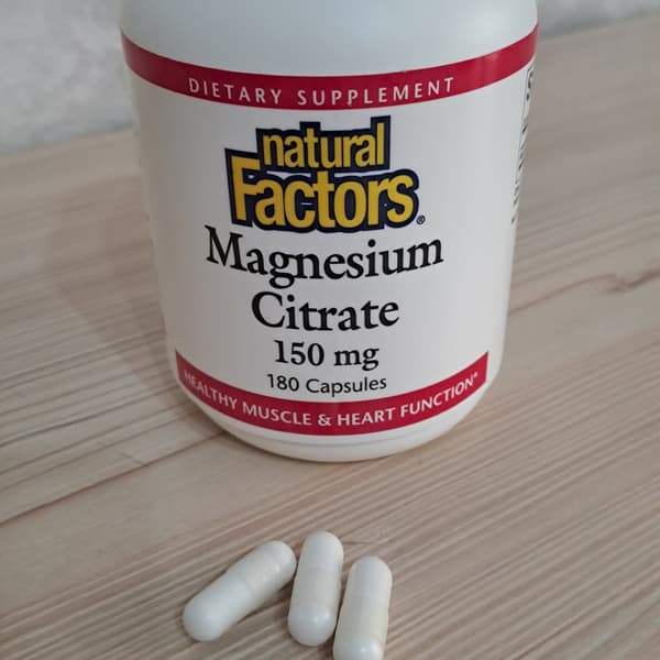 Review Bluebonnet Calcium Magnesium: Bổ sung canxi và magie dạng viên nang thực vật 15 natural factors magnesium citrate 90 capsules 150 mg per capsule 2