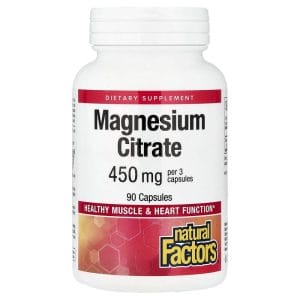 Magnesium Citrate, 90 Capsules, 150 mg per Capsule của Natural Factors