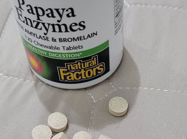 natural factors papaya enzymes with amylase bromelain 120 chewable tablets 2