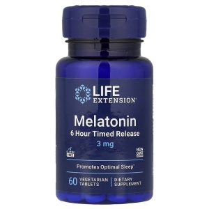 Melatonin 3 mg, 60 Veggie Capsules của Life Extension