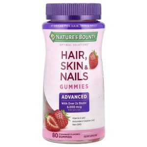 Advanced Hair, Skin & Nails Gummies 80 Gummies của Nature's Bounty