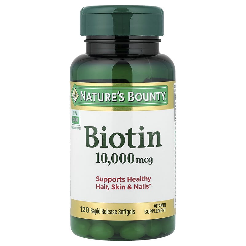 Biotin 10,000 mcg, 120 Rapid Release Softgels của Nature's Bounty 1 Biotin 10,000 mcg, 120 Rapid Release Softgels của Nature's Bounty