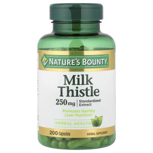 Milk Thistle 250 mg, 200 Viên Nang của Nature's Bounty