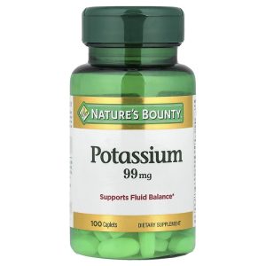 Potassium 99 mg, 100 Caplets của Nature's Bounty