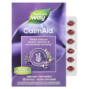 CalmAid, Clinically Studied Lavender, 80 mg, 30 Softgels của Nature's Way