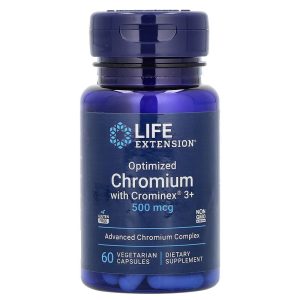 Optimized Chromium with Crominex 3+, 60 Veggie Caps của Life Extension