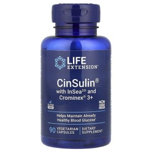 Cinsulin With InSea2 and Crominex 3, 60 Veggie Caps của Life Extension