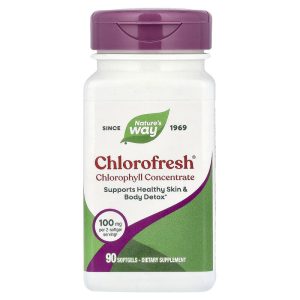 Chlorophyll (Chlorophyllin Copper Complex) 50 mg, 90 Viên mềm của Nature's Way