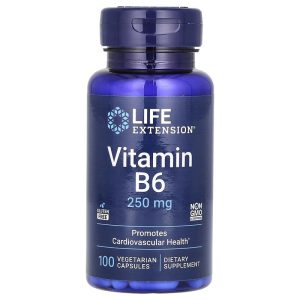 Vitamin B6 (Pyridoxine), 100 mg, 250 Capsules của Life Extension