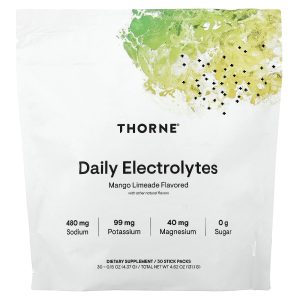 Daily Electrolytes, Mango Limeade, 30 Gói của Thorne