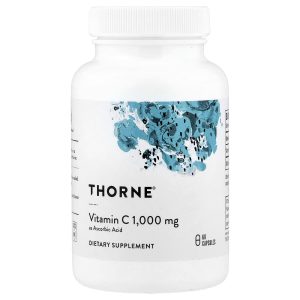Vitamin C (dạng axit ascorbic) 1 g, 60 Viên của Thorne