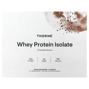 Whey Protein Isolate, Chocolate, 14 Gói, 1.06 oz (30.2 g mỗi gói) của Thorne